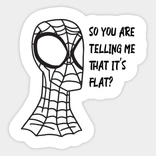 It's FLAT ? Sticker